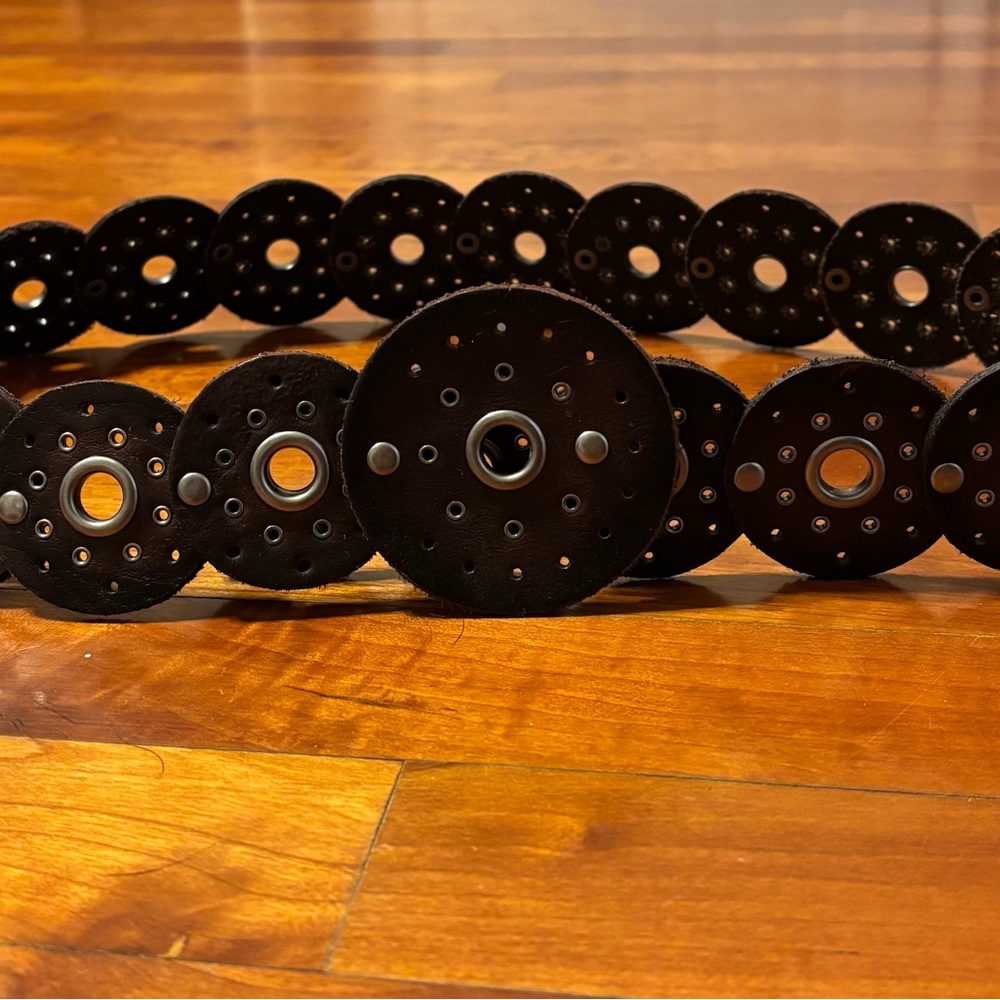 Brown Circular Design Belt